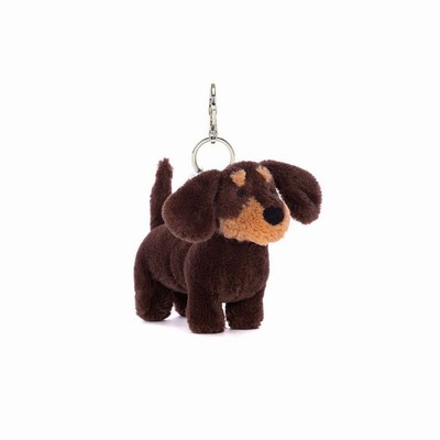 Jellycat Otto Sausage Bag Charm Dog New Zealand | JWMVY1347